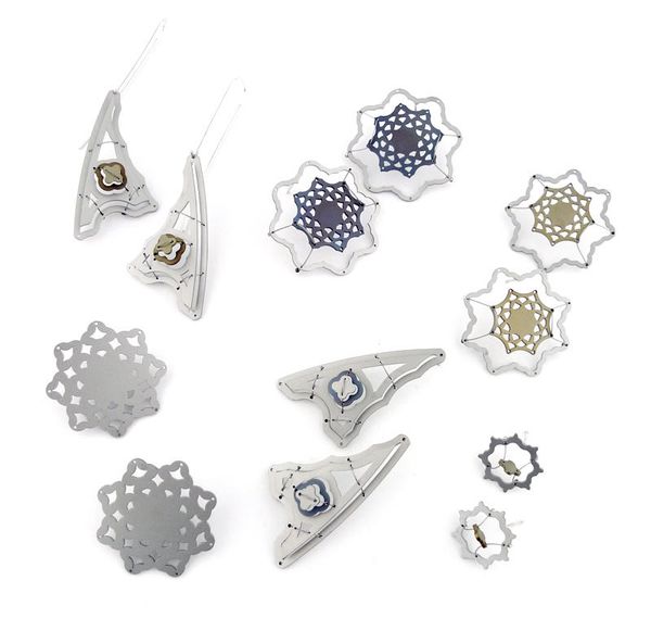 Roundel, Sail and Star earrings