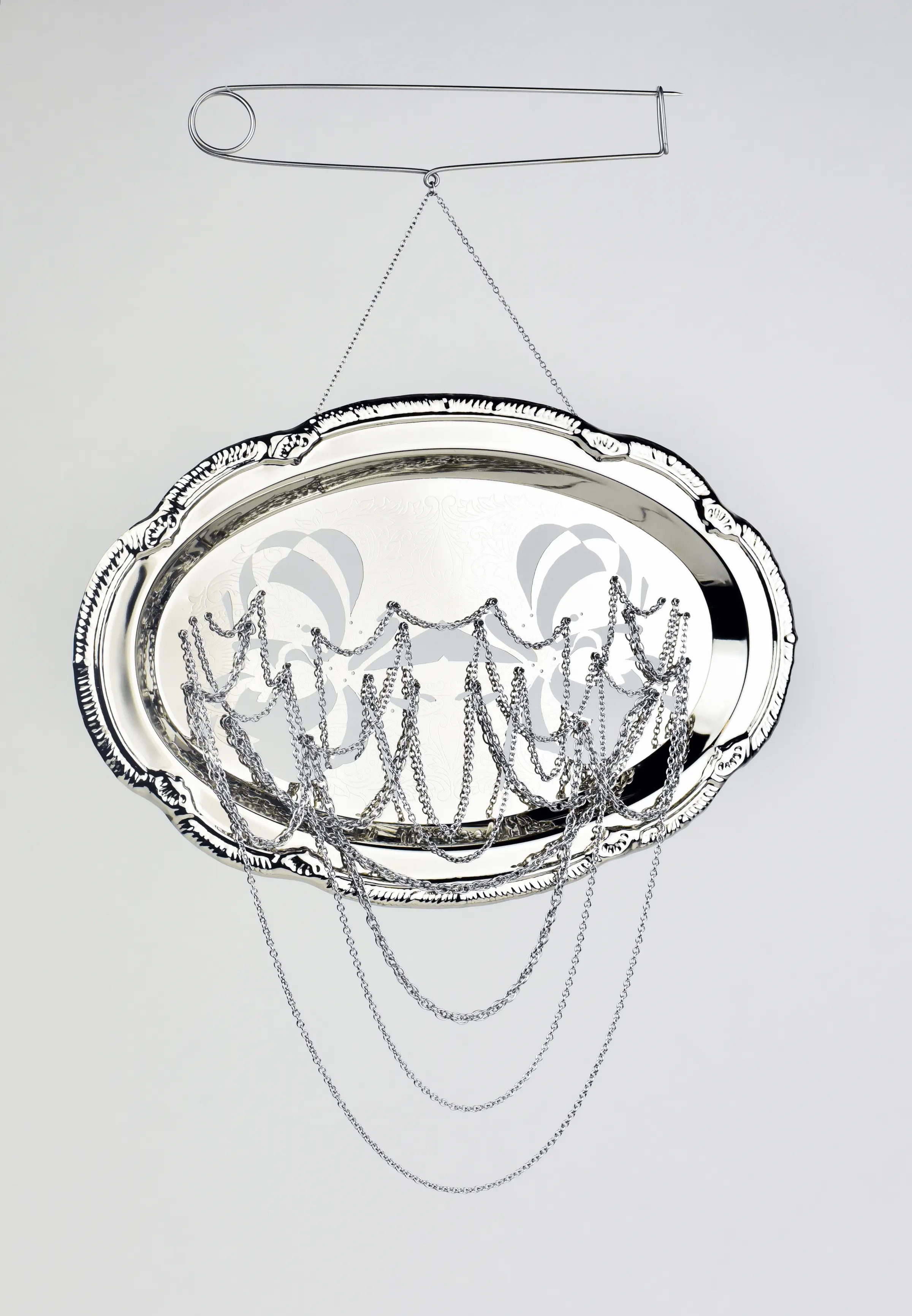 Fuse-Sun Mirror Neckpiece and Brooch — image 2 of 3