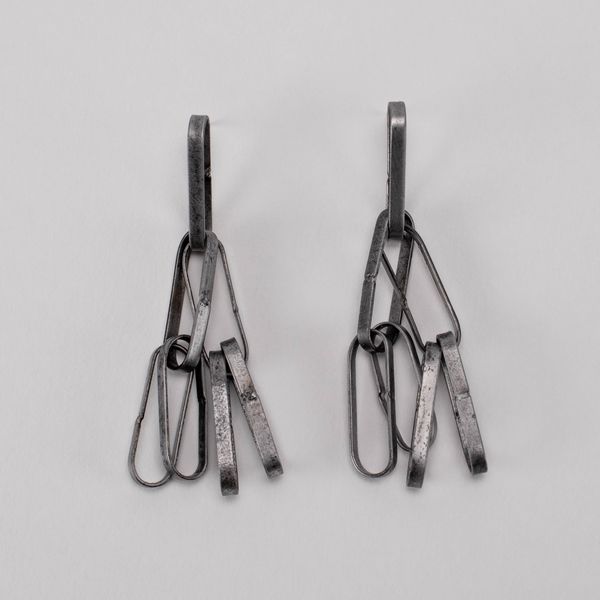 Sweeper Blade 3 Tier Earrings - Flat Front