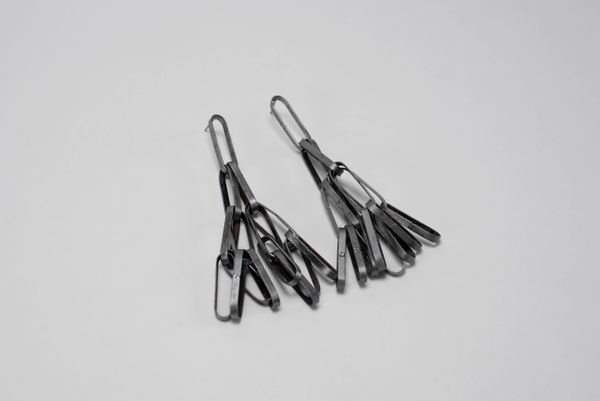 Sweeper Blade 4 Tier Earrings - profile