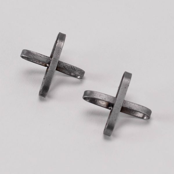 Sweeper Blade Cross Earrings