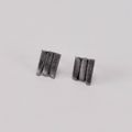 Sweeper Blade Trio End Earrings