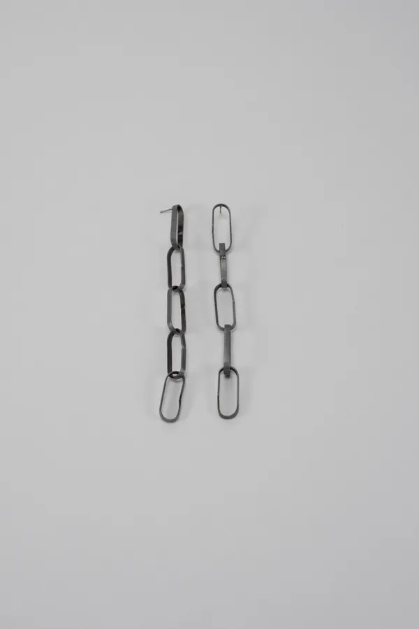 Sweeper Blade 5 link earrings
