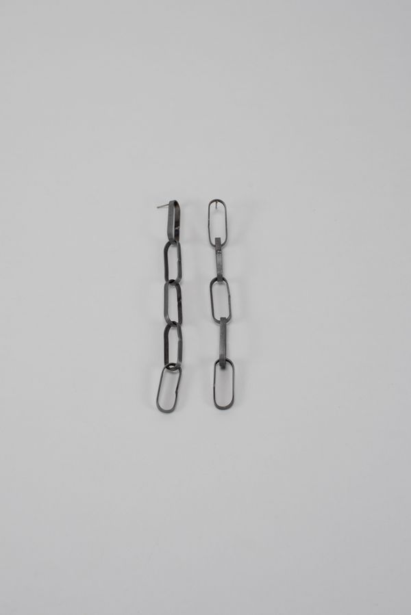 Sweeper Blade 5 link earrings