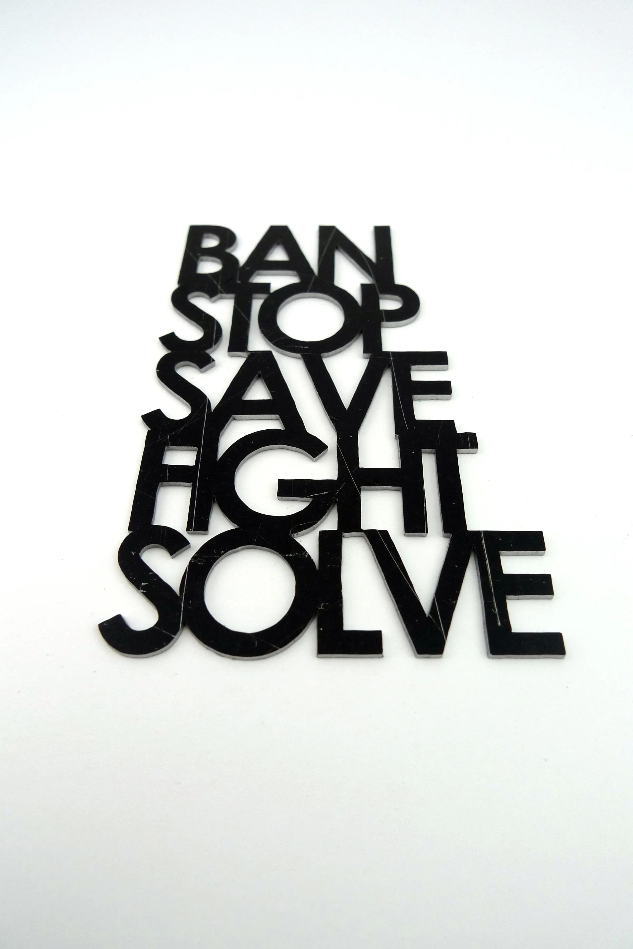 BanStopSaveFightSolve - brooch — image 3 of 4