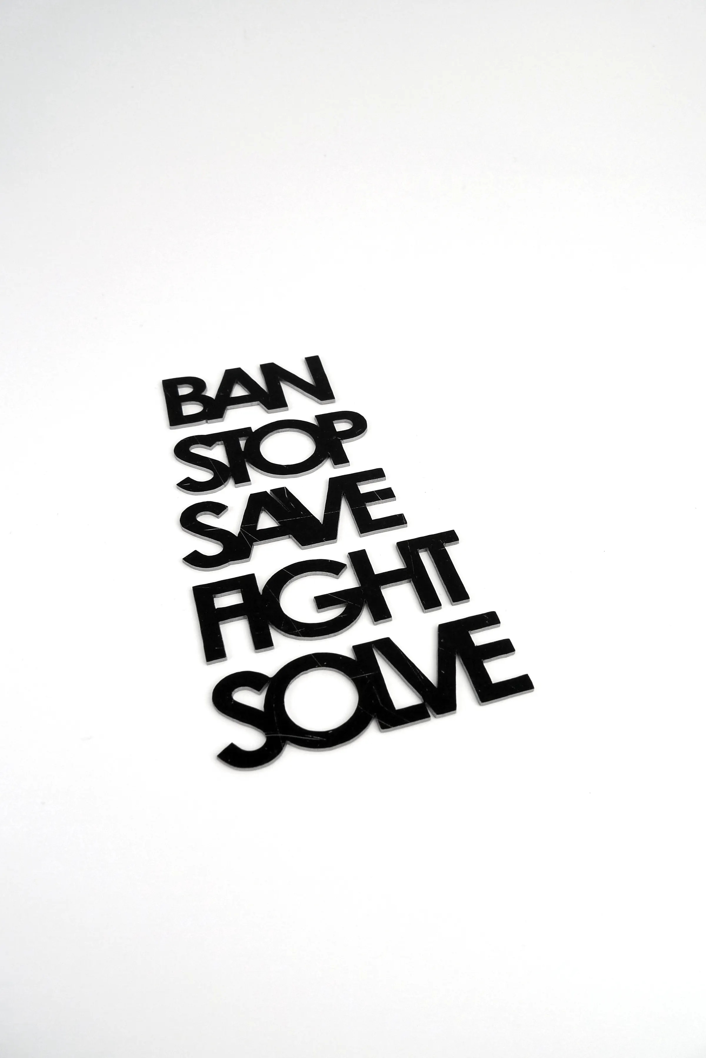 Ban Stop Save Fight Solve Brooches — image 1 of 3