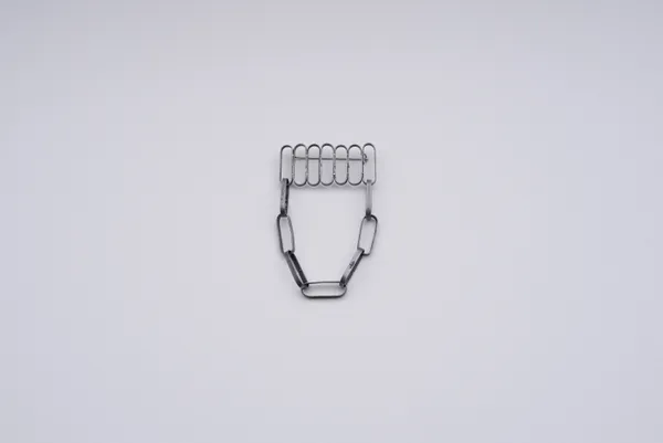 rcw... #1 brushed chain brooch 01